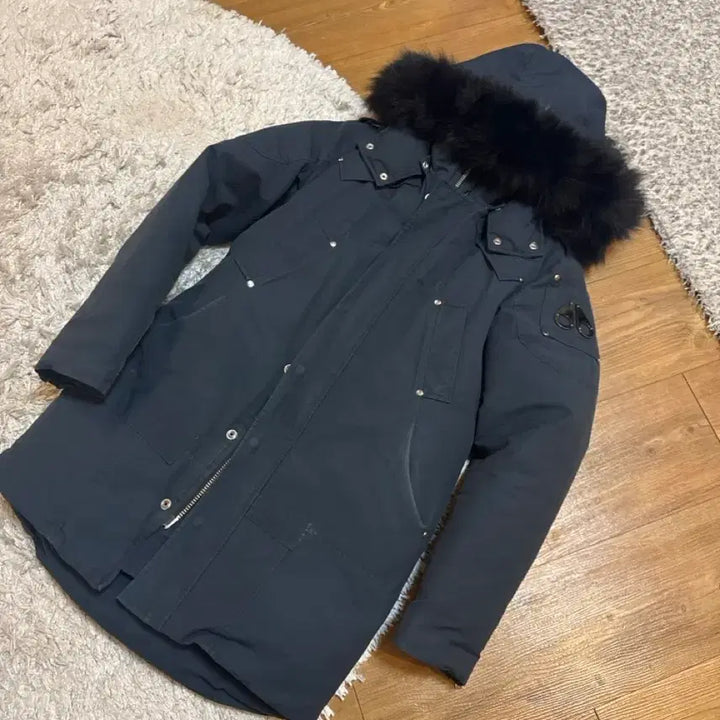 [BUNJANG] Moose Knuckles Black Fur Down Padded Jacket / 무스너클 블랙퍼 다운 패딩 95