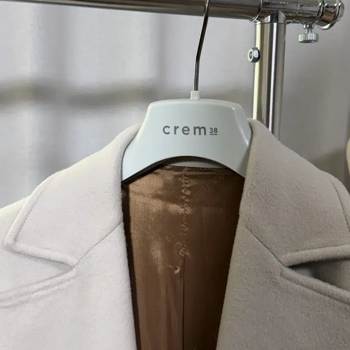 [BUNJANG] CREM38 Julia Redingote Beige Long Coat / [CREM38] 크램38 줄리아 르댕고트 베이지 롱코트 - 미착용 새상품