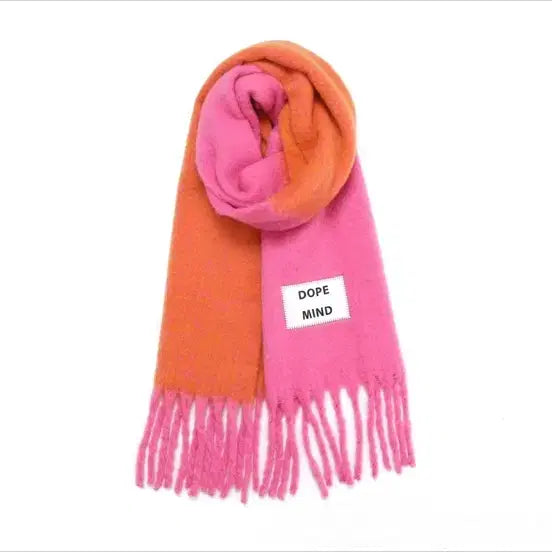 [BUNJANG] Acne Studios Pink Orange Scarf / 패션 핑크 오렌지 패션 아크네머플러 목도리
