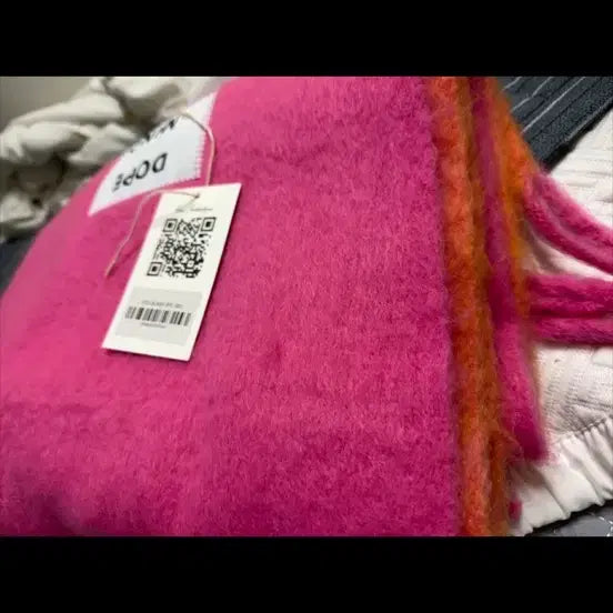 [BUNJANG] Acne Studios Pink Orange Scarf / 패션 핑크 오렌지 패션 아크네머플러 목도리