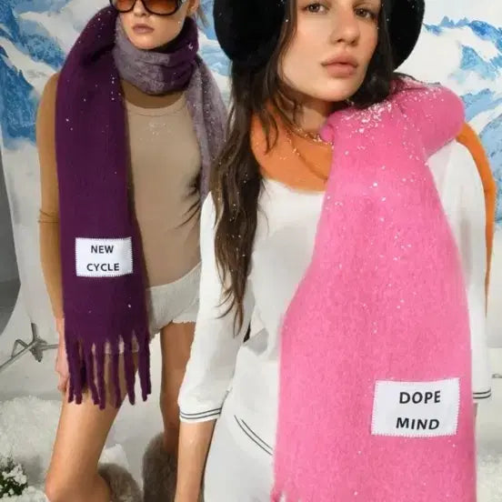 [BUNJANG] Acne Studios Pink Orange Scarf / 패션 핑크 오렌지 패션 아크네머플러 목도리