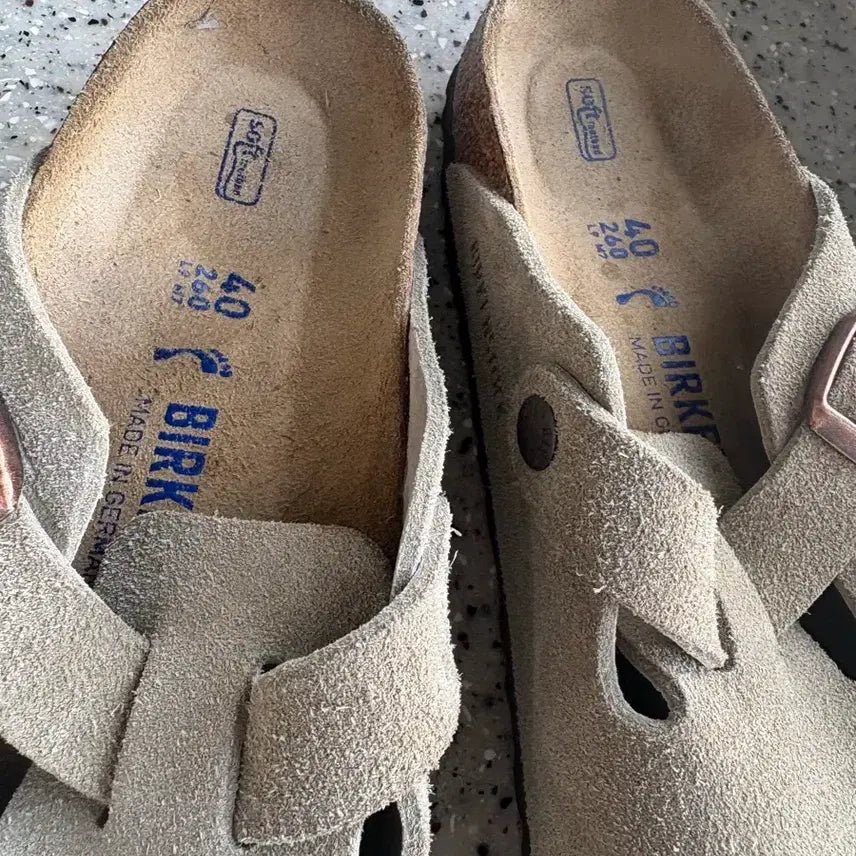 [BUNJANG] Birkenstock Boston Narrow 260 Sandals / [정품/크림구매] 버켄스탁 보스턴 내로우 260 / 박스O / 상태좋음