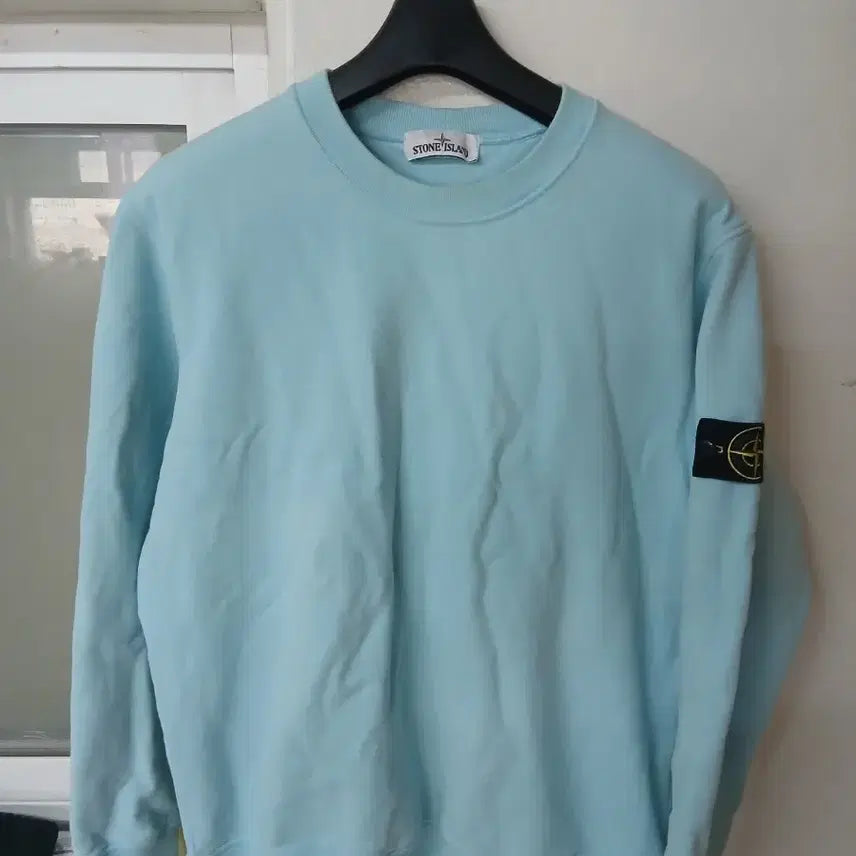 [BUNJANG] Stone Island Mint Green XL Sweatshirt / 스톤아일랜드 맨투맨 정품 민트색 XL