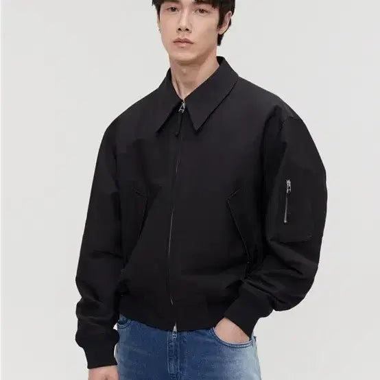 [BUNJANG] Lemard MA-1 Short Jacket Black / 르마드 MA-1 숏 자켓 블랙