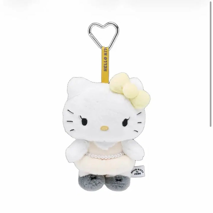 [BUNJANG] Hello Kitty Jisoo Plush Keyring (Ivory) / 헬로키티 X 지수 플러시 키링 (아이보리)