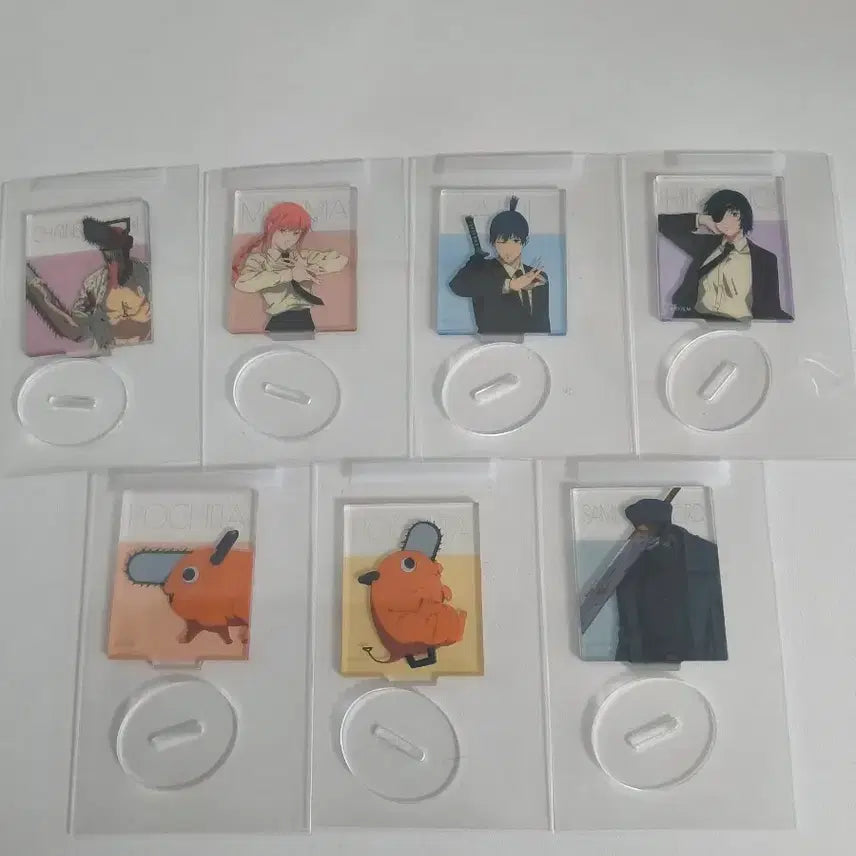 [BUNJANG] Chainsaw Man Ensky Acrylic Stand (Bundle Set) / (7종일괄)체인소맨 아크릴 스탠드 엔스카이