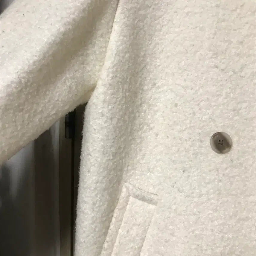 [BUNJANG] Giordano Boucle Coat / 지오다노 화이트 부클 코트