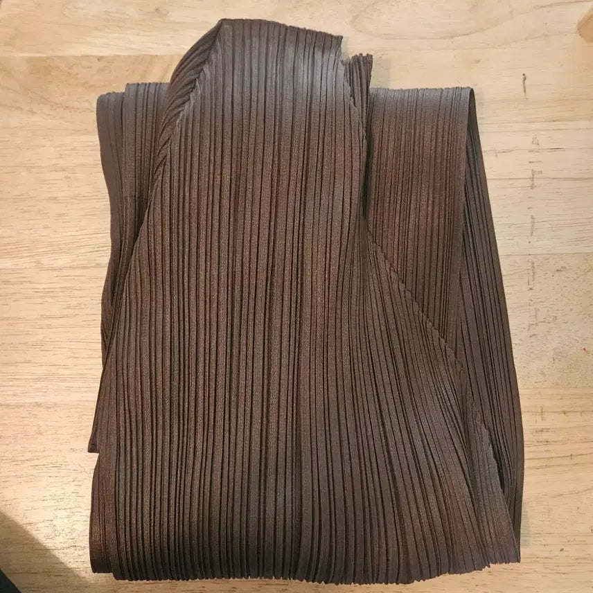 [BUNJANG] Pleats Please Colorful Basic Midi Cardigan Brown / 플리츠플리즈 뉴 컬러풀 베이직 미디가디건 브라운