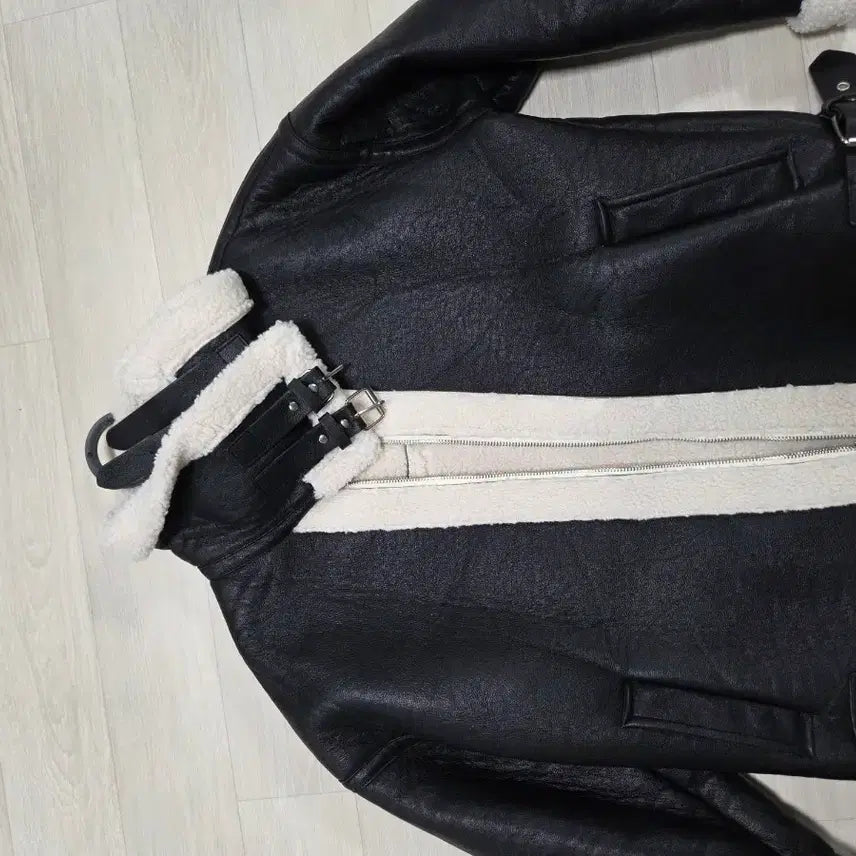 [BUNJANG] Women's Faux Fur Jacket / 블랙 무스탕 퍼 자켓 여성용