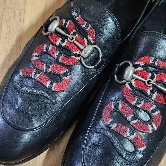 [BUNJANG] Gucci Horsebit Snake Embroidered Loafers / (7.5/265mm)구찌구두 홀스빗 스네이크자수 구찌로퍼