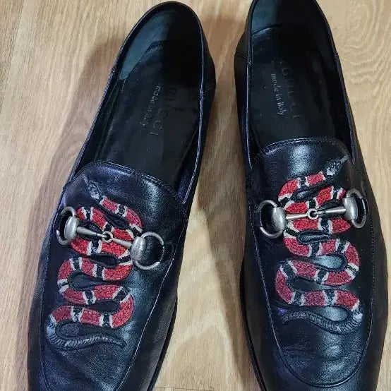 [BUNJANG] Gucci Horsebit Snake Embroidered Loafers / (7.5/265mm)구찌구두 홀스빗 스네이크자수 구찌로퍼
