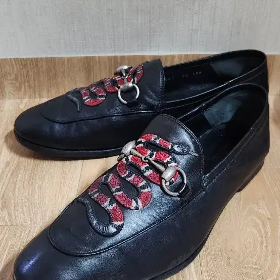 [BUNJANG] Gucci Horsebit Snake Embroidered Loafers / (7.5/265mm)구찌구두 홀스빗 스네이크자수 구찌로퍼