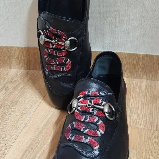 [BUNJANG] Gucci Horsebit Snake Embroidered Loafers / (7.5/265mm)구찌구두 홀스빗 스네이크자수 구찌로퍼