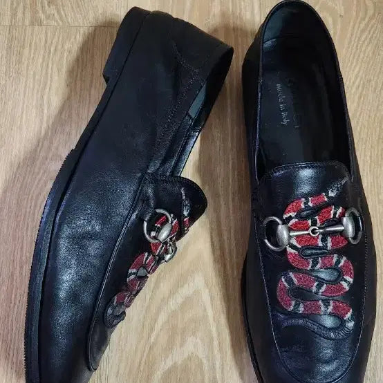 [BUNJANG] Gucci Horsebit Snake Embroidered Loafers / (7.5/265mm)구찌구두 홀스빗 스네이크자수 구찌로퍼