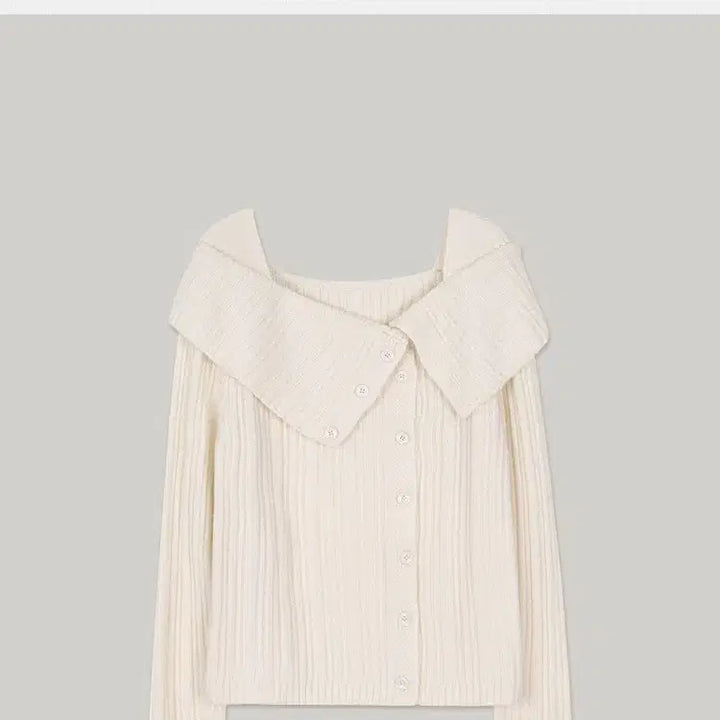 [BUNJANG] Our Comos Off-Shoulder Knit Cardigan (Ivory, New) / 아워코모스 오프숄더 니트 가디건 아이보리 새상품