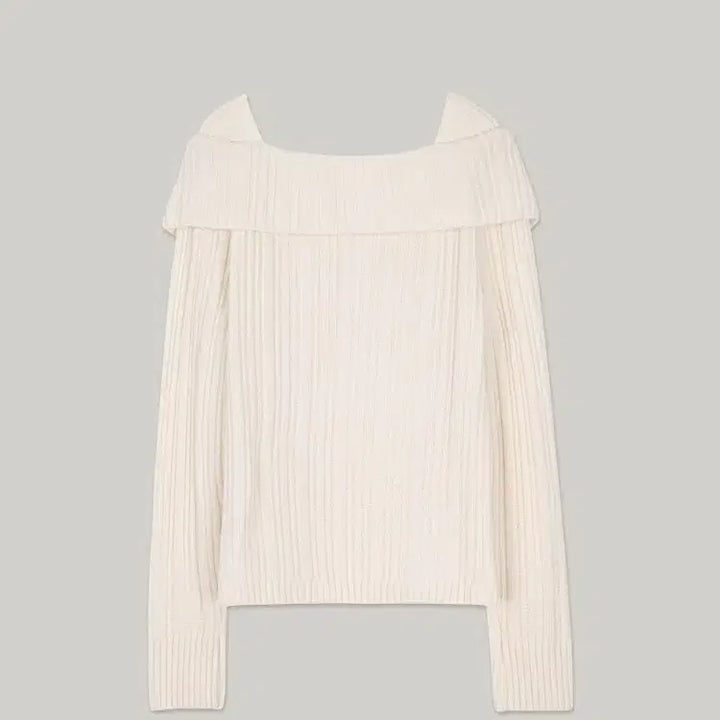 [BUNJANG] Our Comos Off-Shoulder Knit Cardigan (Ivory, New) / 아워코모스 오프숄더 니트 가디건 아이보리 새상품