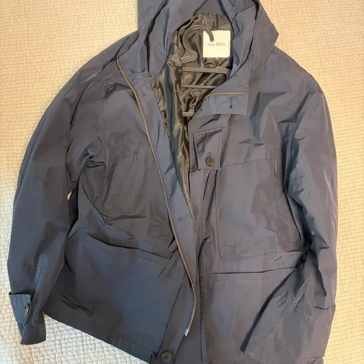 [BUNJANG] Nonblank Hooded Parka (Navy) / 넌블랭크 후디드 파카 m