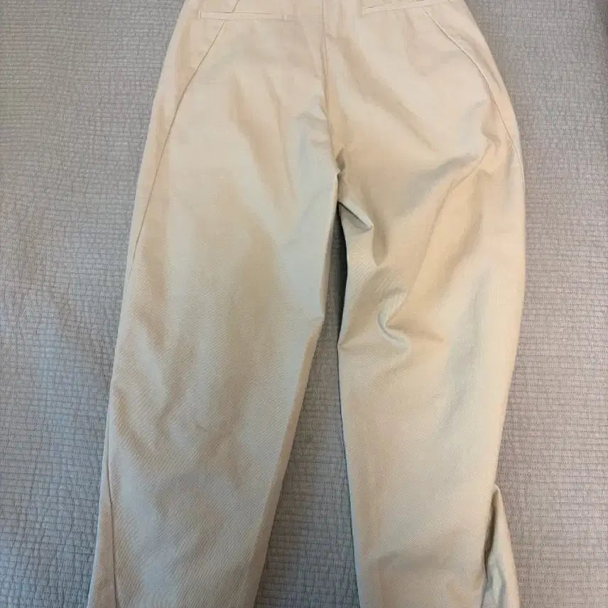 [BUNJANG] Unoutfit Curved Denim Pants Cream S / 언아웃핏 데님 커브드 팬츠 크림 s