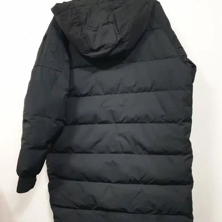 [BUNJANG] Adidas Black Long Bomber Duck Down Jacket (M) / 아디다스 검정색 롱 봄버 덕다운 자켓 오리털  M사이즈
