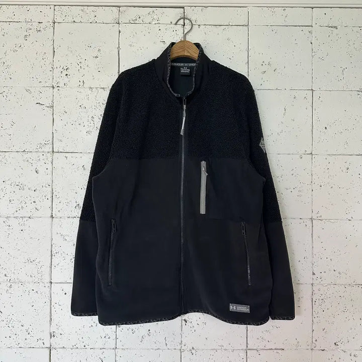 [BUNJANG] Under Armour Polartec Fleece Black Jacket / 2XL 언더아머 폴라텍 플리스 블랙
