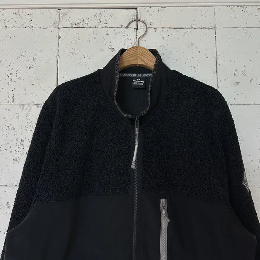 [BUNJANG] Under Armour Polartec Fleece Black Jacket / 2XL 언더아머 폴라텍 플리스 블랙