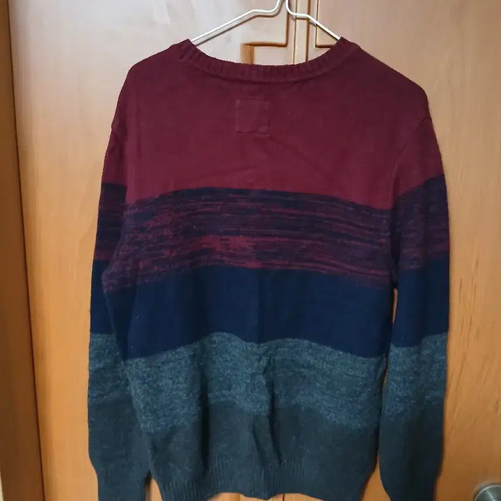 [BUNJANG] Striped Knit Sweater / 배색 스트라이프 니트 스웨터