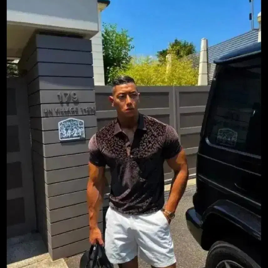 [BUNJANG] Velvet Leopard PK Brown 2size / (새상품) 벨벳 레오파드pk 브라운 2size