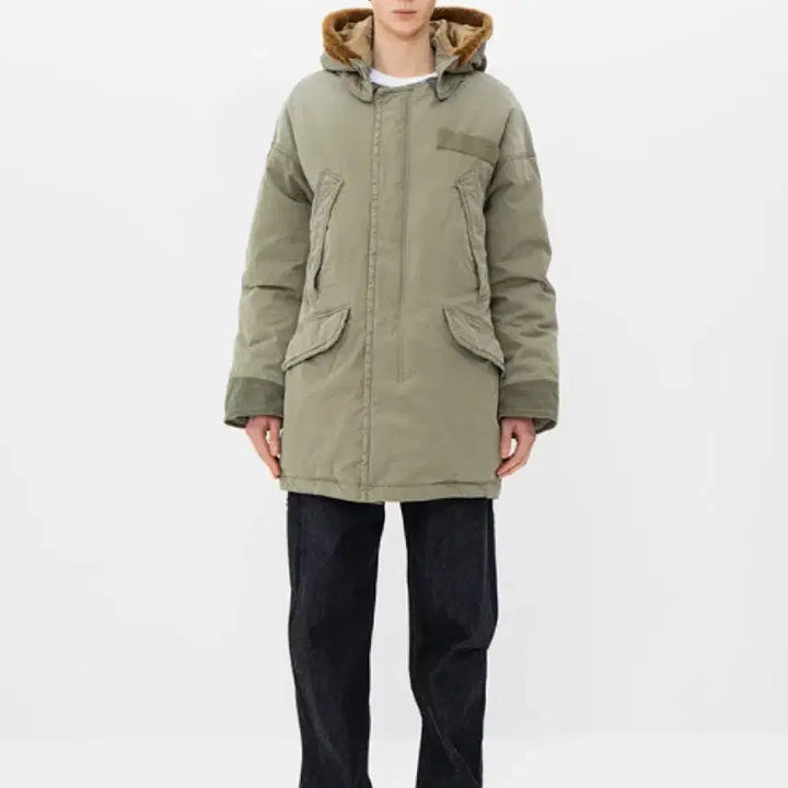 [BUNJANG] Visvim Synae Down Coat - Khaki (Size 4) / [4]비즈빔23AW Synae Down Coat 시나이 다운 코트