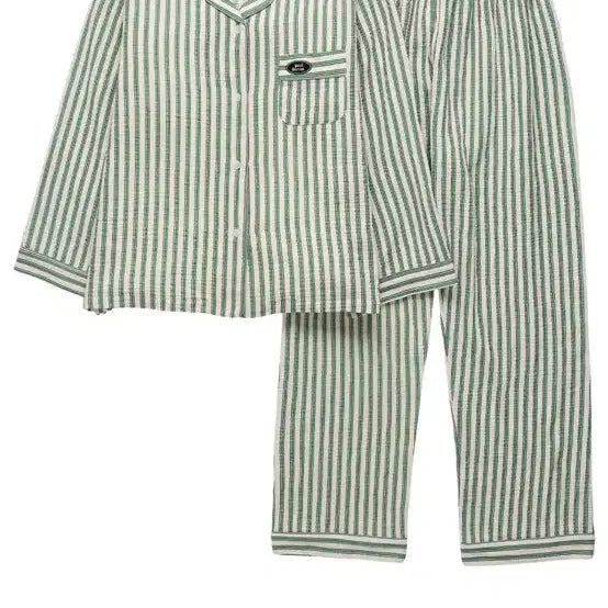 [BUNJANG] & Anna Stripe Pajama Set Green / 폴앤안나 팀 스트라이프 파자마 세트 그린 새상품
