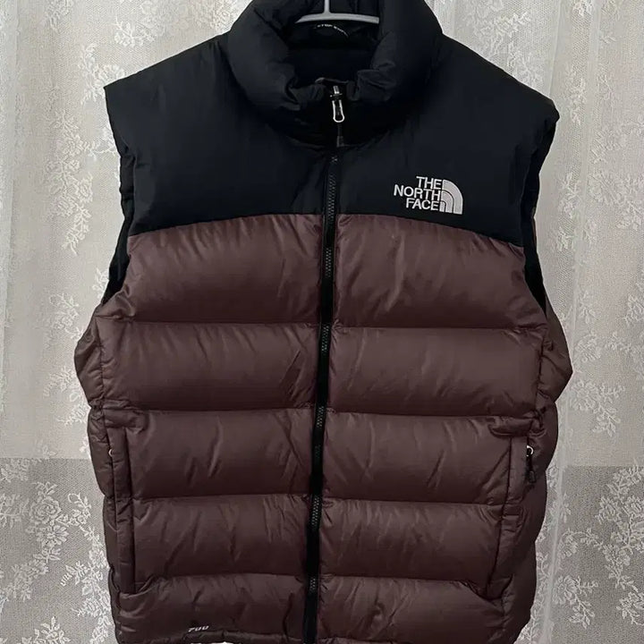 [BUNJANG] The North Face 700 Chocolate Brown Padded Vest / 100) 노스페이스 700 초코브라운 패딩 조끼 베스트