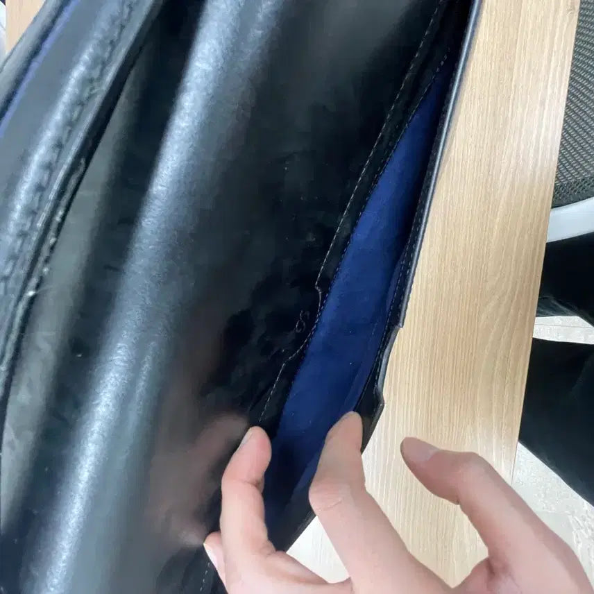 [BUNJANG] ST Dupont Black Leather Briefcase / 에스티 듀퐁 블랙 가죽 서류 가방