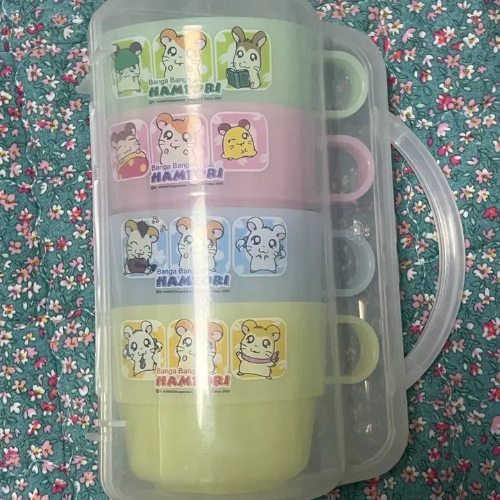 [BUNJANG] Hamster Classic Cup Set (4pcs)  / 고전 방가방가 햄토리 컵 세트 (4개입)