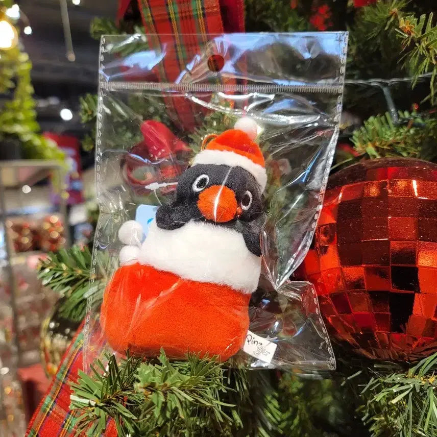 [BUNJANG] CGV Pingu Santa Plush Keyring / [안전포장] CGV 핑구 산타 인형 키링