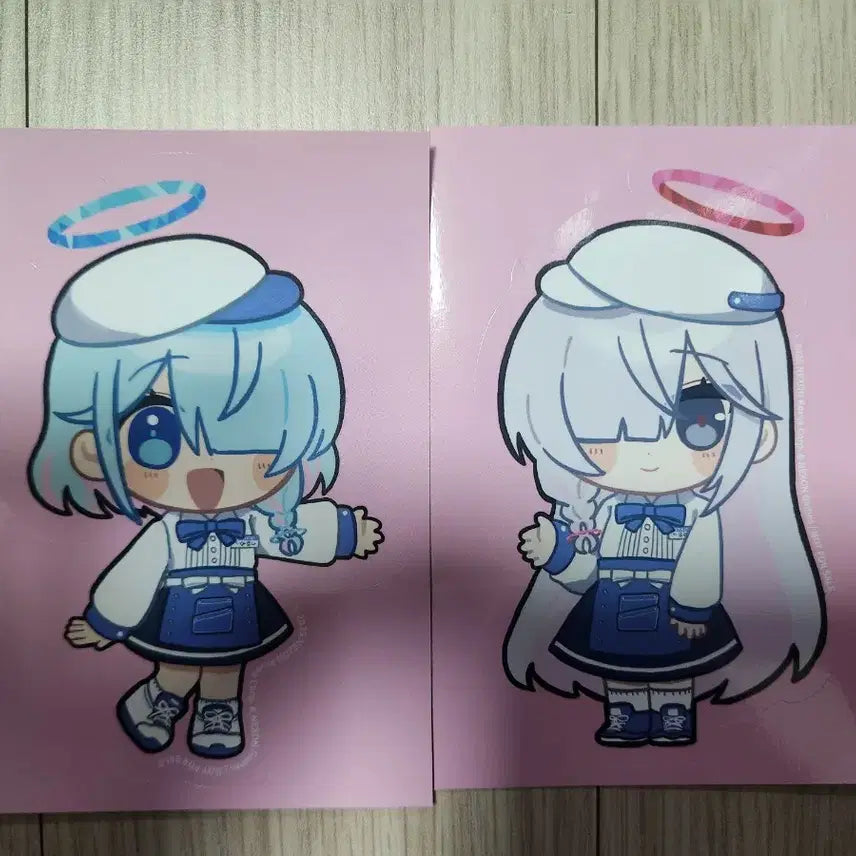 [BUNJANG] Blue Archive Arona &amp; Plana Stickers Bundle Set / 블루아카이브 카페 메모리얼 특전 아로나,프라나 스티커 일괄