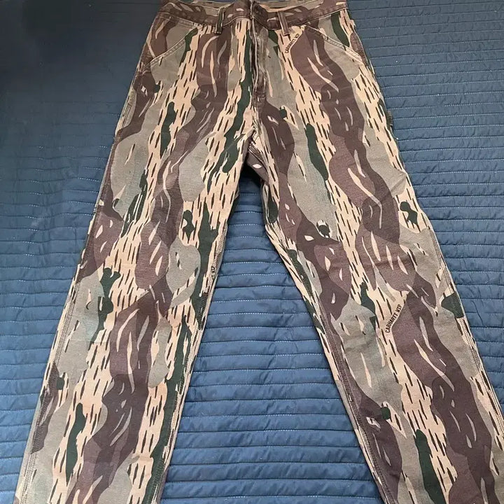 [BUNJANG] Carhartt Single Knee Pants - Camo Pattern / 칼하트 싱글니 팬츠 m