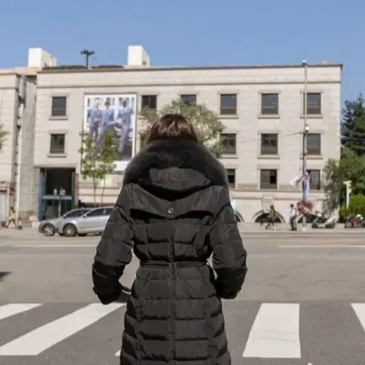 [BUNJANG] Dabagirl Black Fox Fur Down Padded Jacket S / 다바걸 블랙 폭스퍼 패딩 S