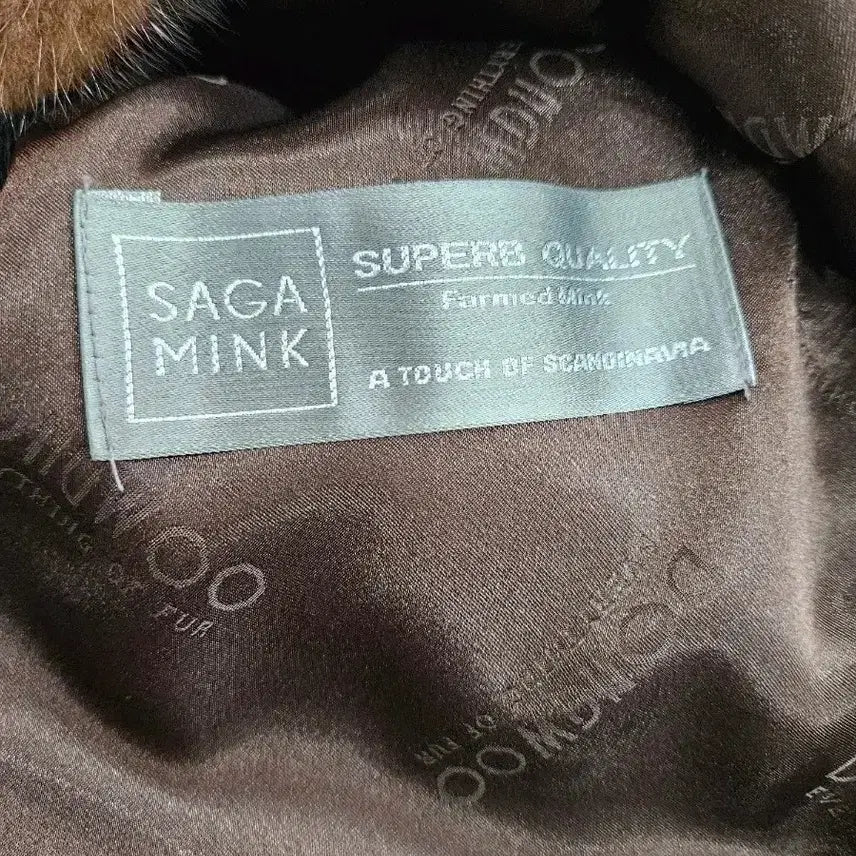 [BUNJANG] Dongwoo Fur Zebra Mink Coat / 동우모피  사가밍크 지브라 통밍크코트  55~77초