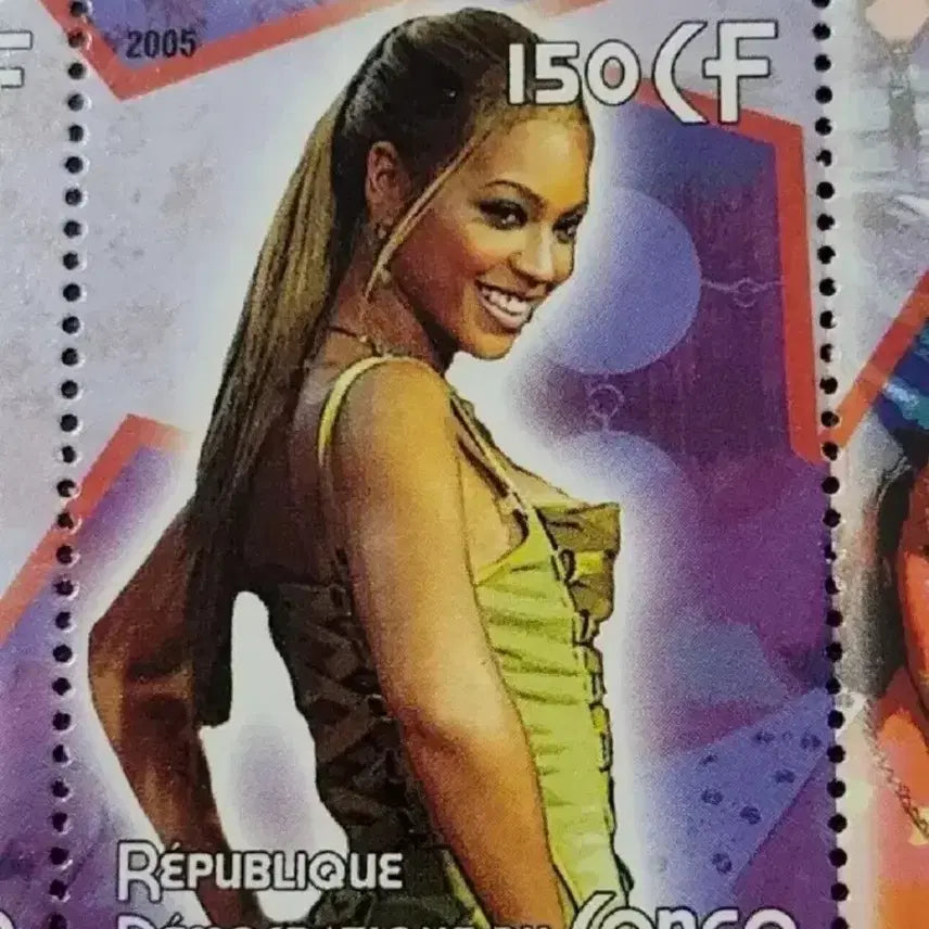 [BUNJANG] Beyonce Knowles 2005 Commemorative Stamp / 2005년 미국최고의 가수 비욘세 기념 우표 Beyonce Knowle
