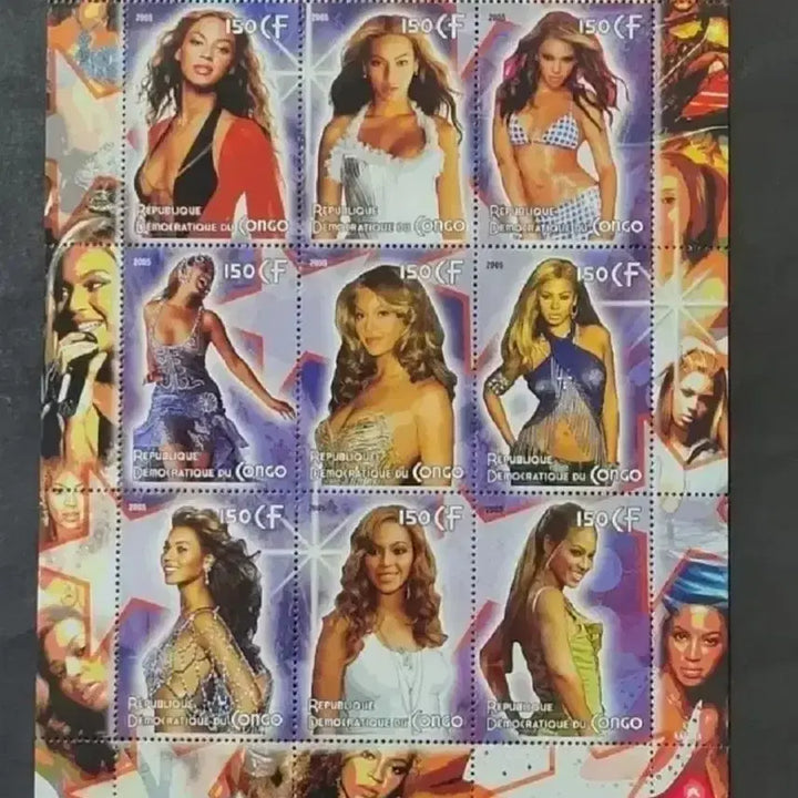 [BUNJANG] Beyonce Knowles 2005 Commemorative Stamp / 2005년 미국최고의 가수 비욘세 기념 우표 Beyonce Knowle