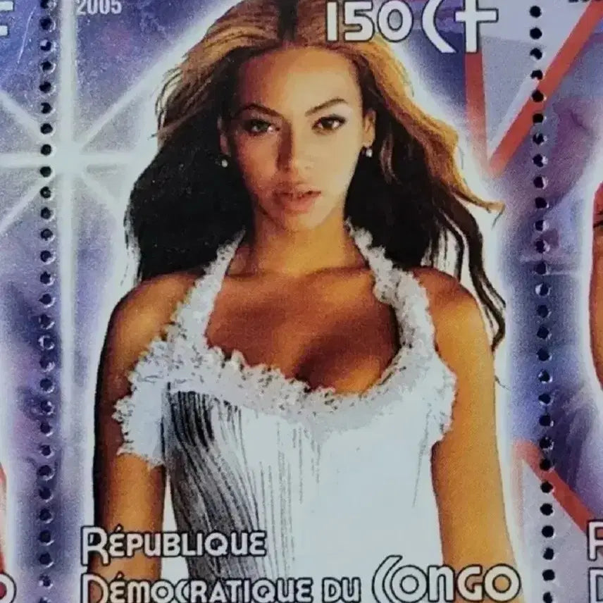 [BUNJANG] Beyonce Knowles 2005 Commemorative Stamp / 2005년 미국최고의 가수 비욘세 기념 우표 Beyonce Knowle