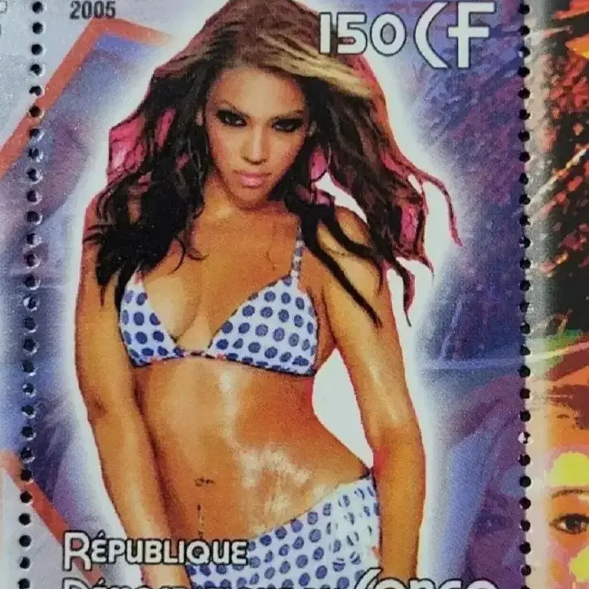 [BUNJANG] Beyonce Knowles 2005 Commemorative Stamp / 2005년 미국최고의 가수 비욘세 기념 우표 Beyonce Knowle