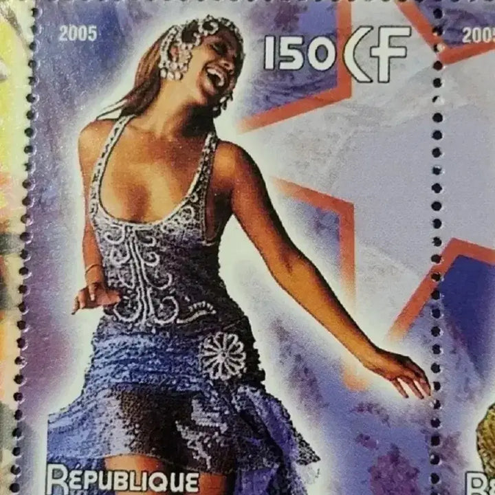 [BUNJANG] Beyonce Knowles 2005 Commemorative Stamp / 2005년 미국최고의 가수 비욘세 기념 우표 Beyonce Knowle