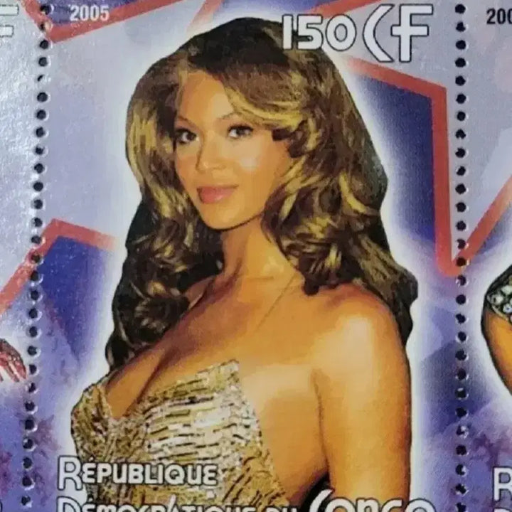[BUNJANG] Beyonce Knowles 2005 Commemorative Stamp / 2005년 미국최고의 가수 비욘세 기념 우표 Beyonce Knowle