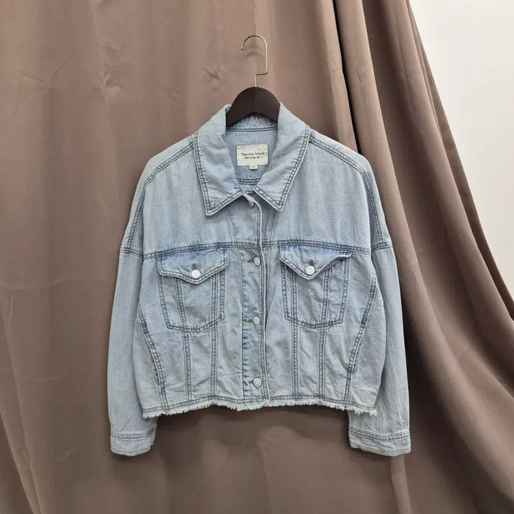 [BUNJANG] Thursday Island Loose Fit Crop Denim Jacket S / Thursday Island 루즈핏 크롭 데님자켓 S