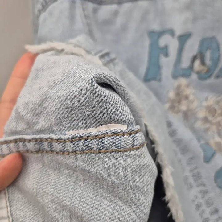 [BUNJANG] Thursday Island Loose Fit Crop Denim Jacket S / Thursday Island 루즈핏 크롭 데님자켓 S
