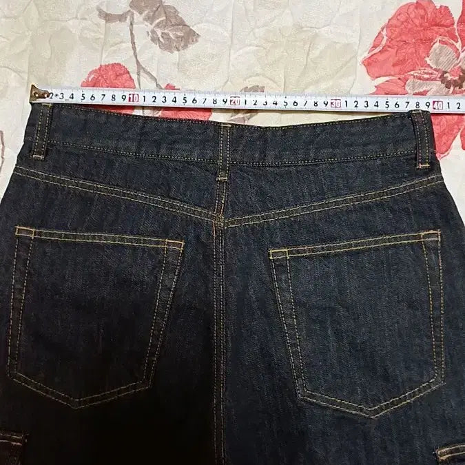 [BUNJANG] 8Seconds Wide Denim Cargo Pants Women's 30 inch / 에잇세컨즈 와이드데님 카고팬츠 여성30인치 기장107