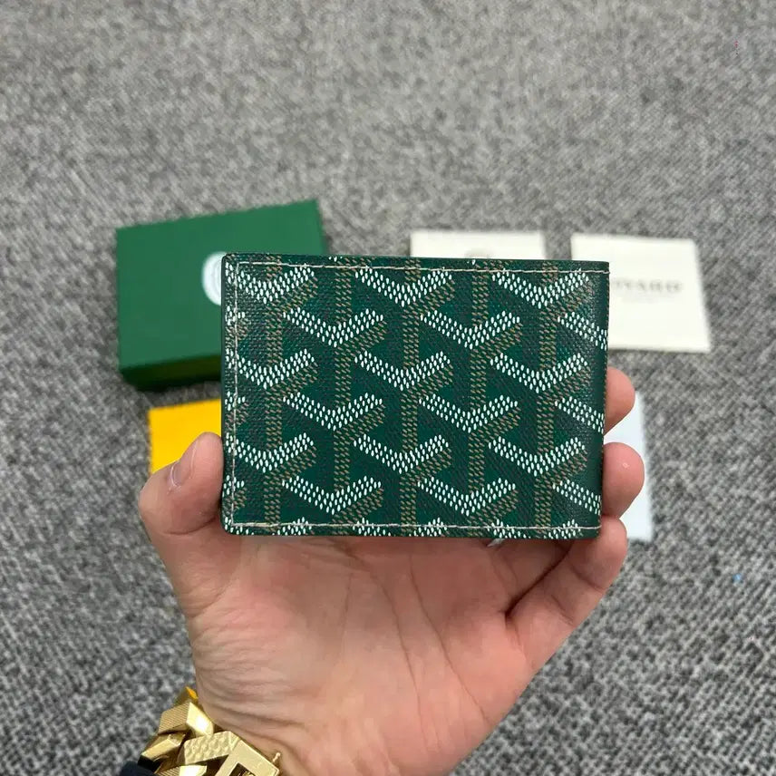 [BUNJANG] Goyard Insert Card Wallet - Green / {정품} 고야드 인서트 카드지갑 그린