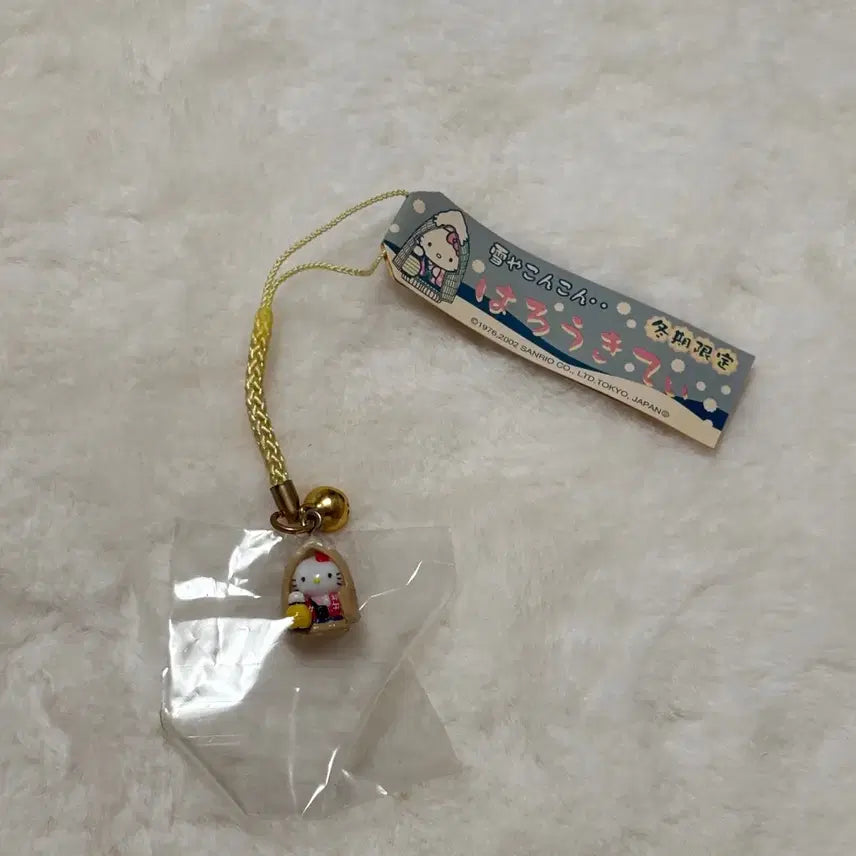 [BUNJANG] Classic Kitty Kitty Strap Winter Limited Edition Snow Festival Casaco Keychain / 2002년도 고전키티 키티스트랩 겨울 한정 눈맞이 카사코 지장 키티 키링
