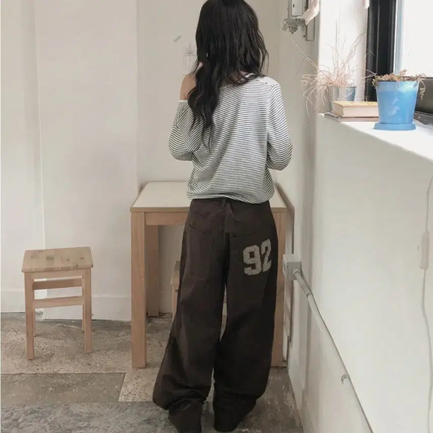 [SOLD OUT] 와이트 코튼 팬츠 브라운 M