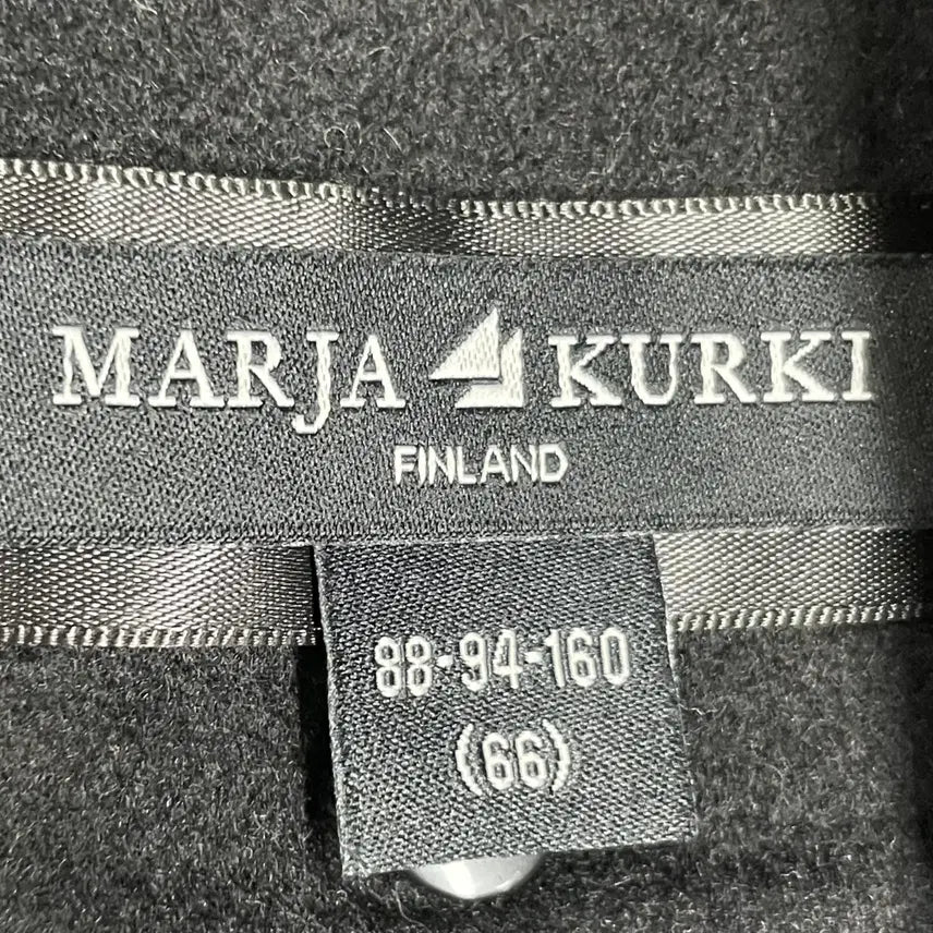 [BUNJANG] MARJA KURKI Belted Black Coat / [여성아우터] MARJA KURKI 벨트 블랙 코트